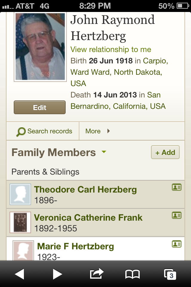 Obituary of John Raymond Hertzberg