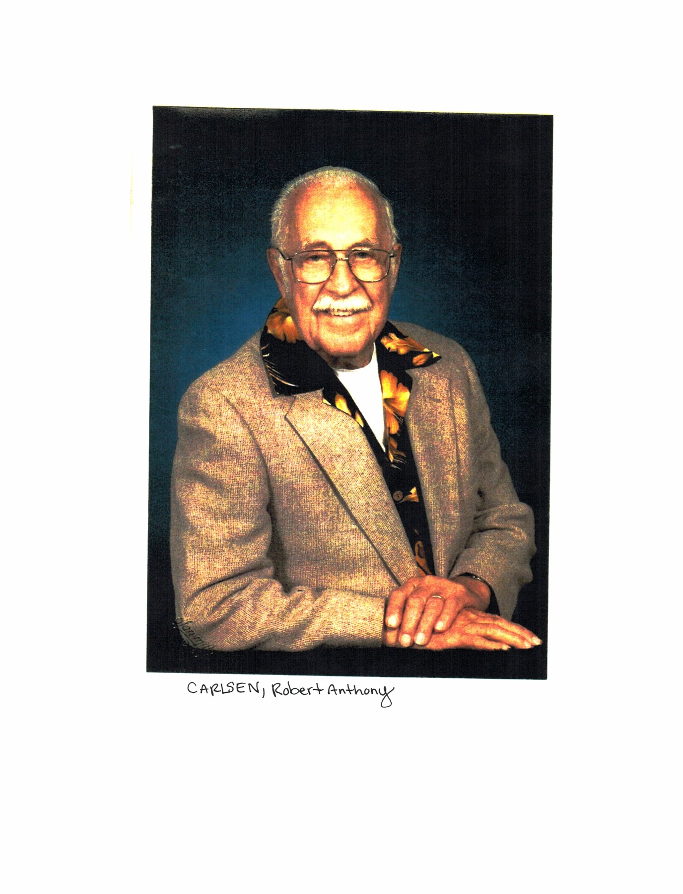 Obituary of Robert Anthony Carlsen