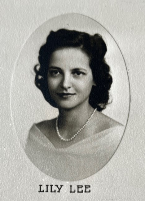 Avis de décès de Lily Wilhelmina Lee