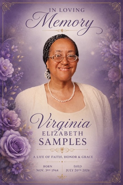 Obituary of Virginia Elizabeth Samples