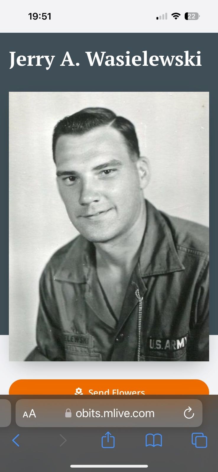 Obituary of Jerry Andre Wasielewski