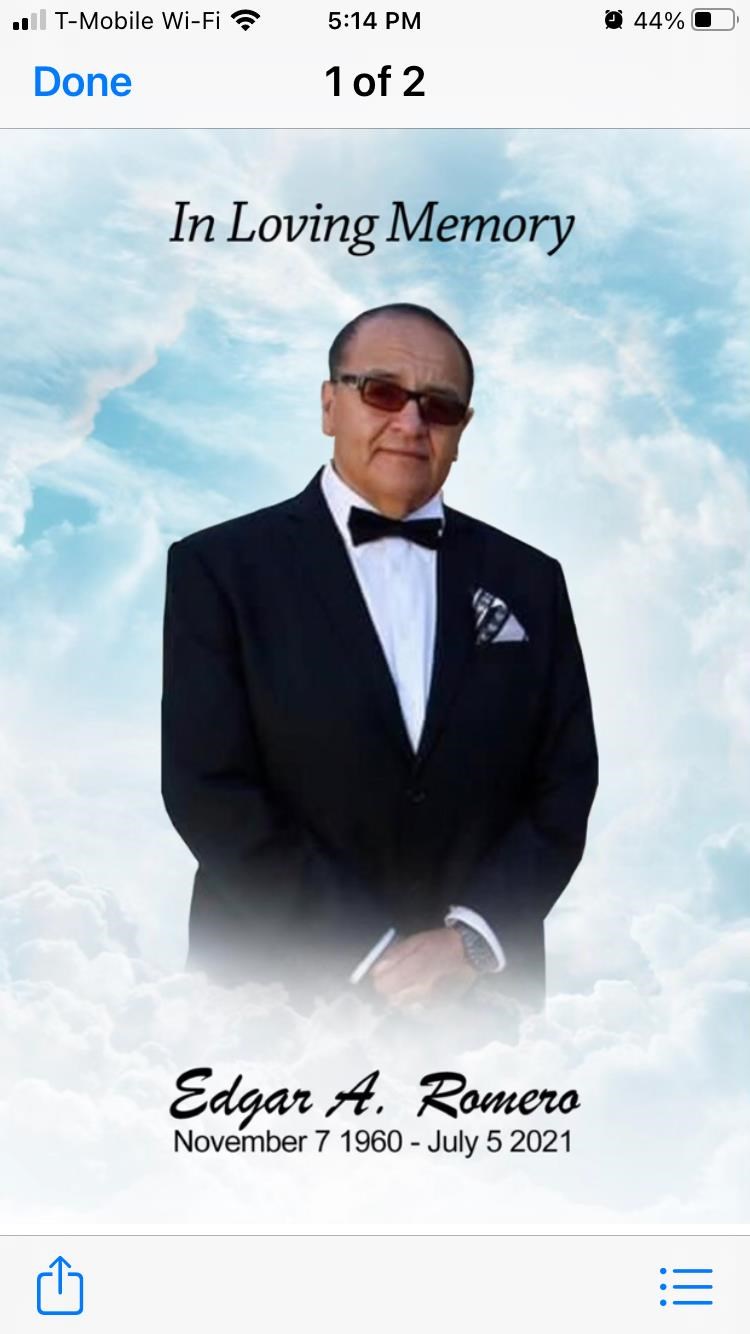 Obituary of Edgar Antonio Romero
