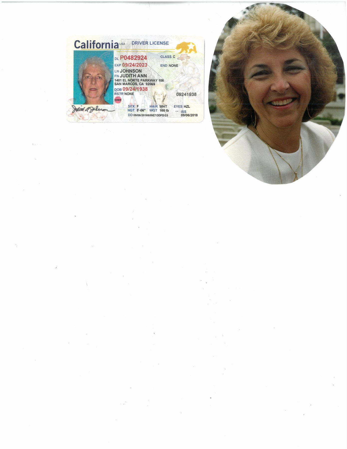 Obituary of Judith Ann Johnson