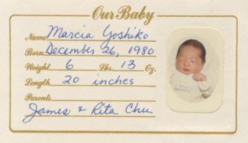 Obituary of Marcia Yoshiko Chu