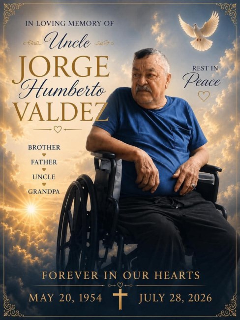 Obituary of Jorge Humberto Valdez