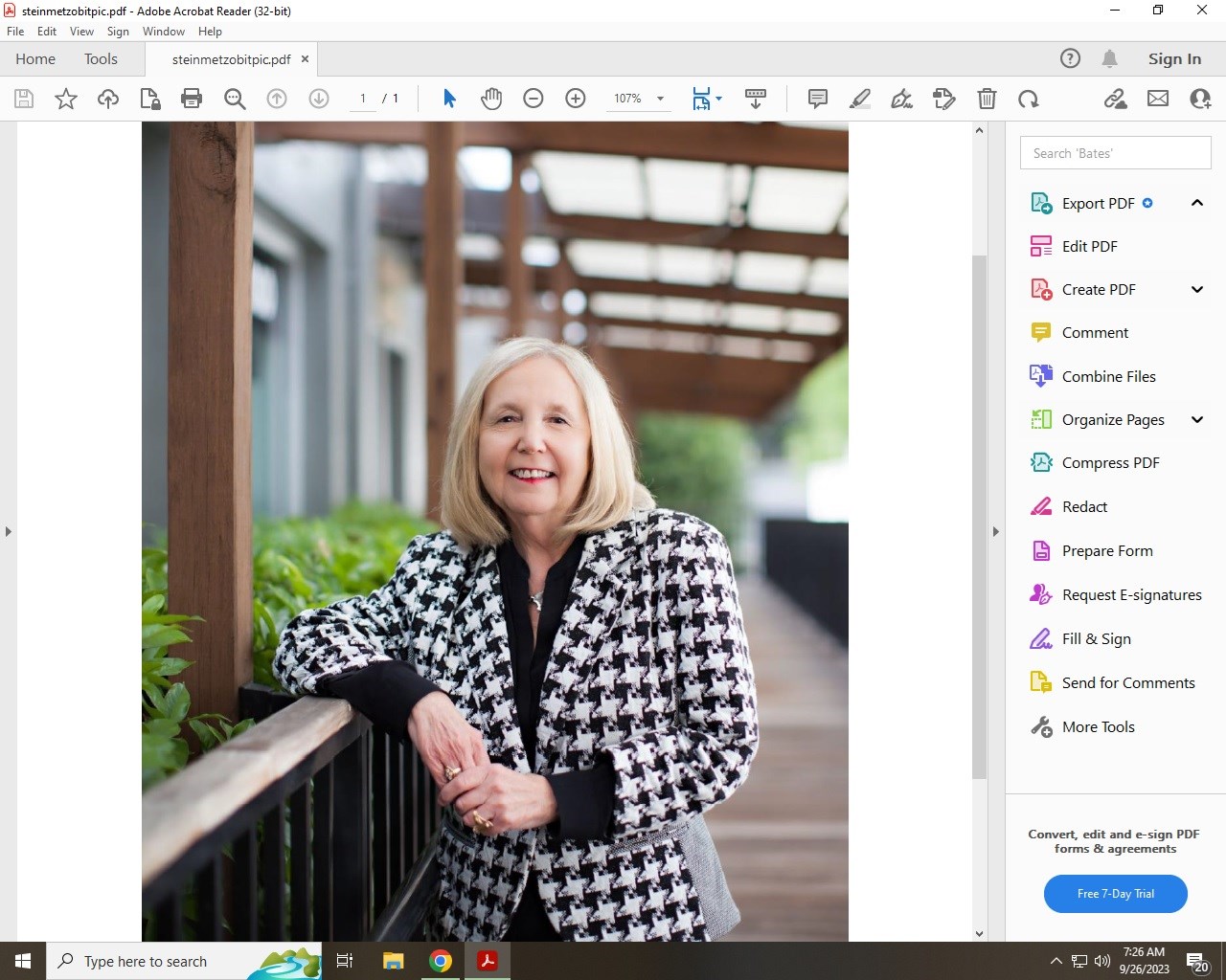 Obituary of Deborah Tossell Steinmetz