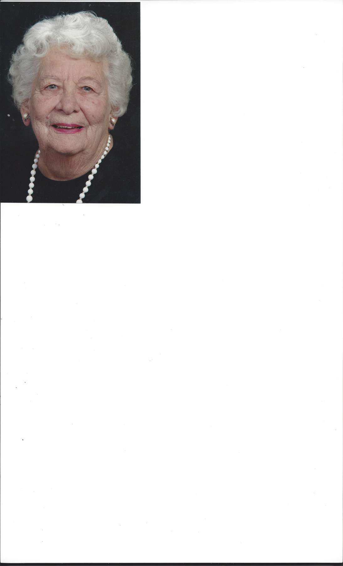Obituary of Margaret W MacMillan
