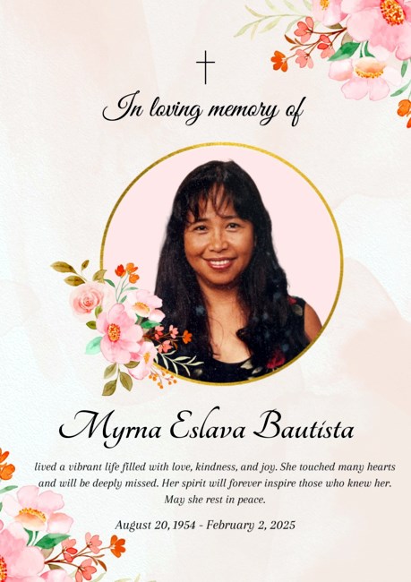 Obituary of Myrna E. Bautista