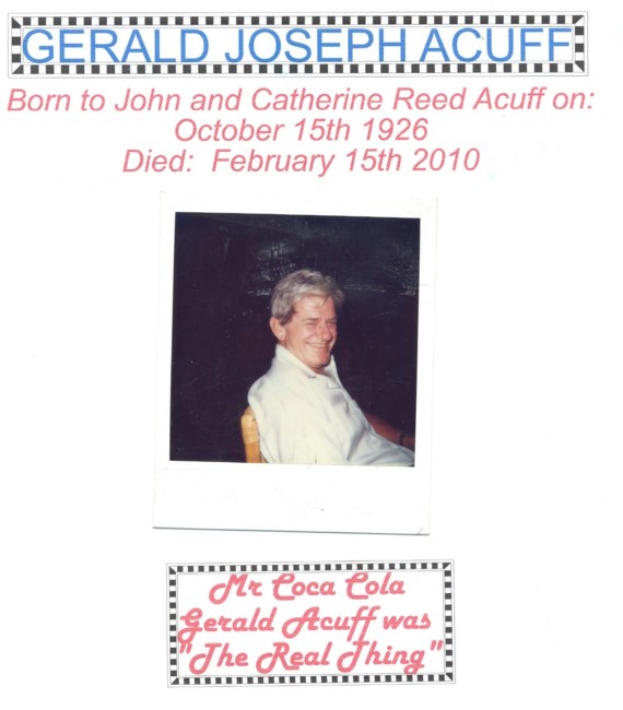 Obituary of Gerald Joseph Acuff