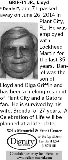 Obituary of Lloyd Daniel Griffin Jr.