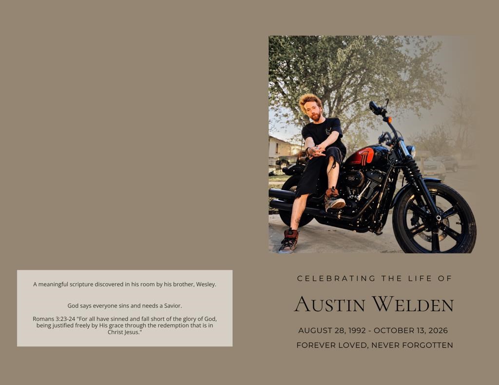Obituary of Austin "Auzzy" Tyler Welden
