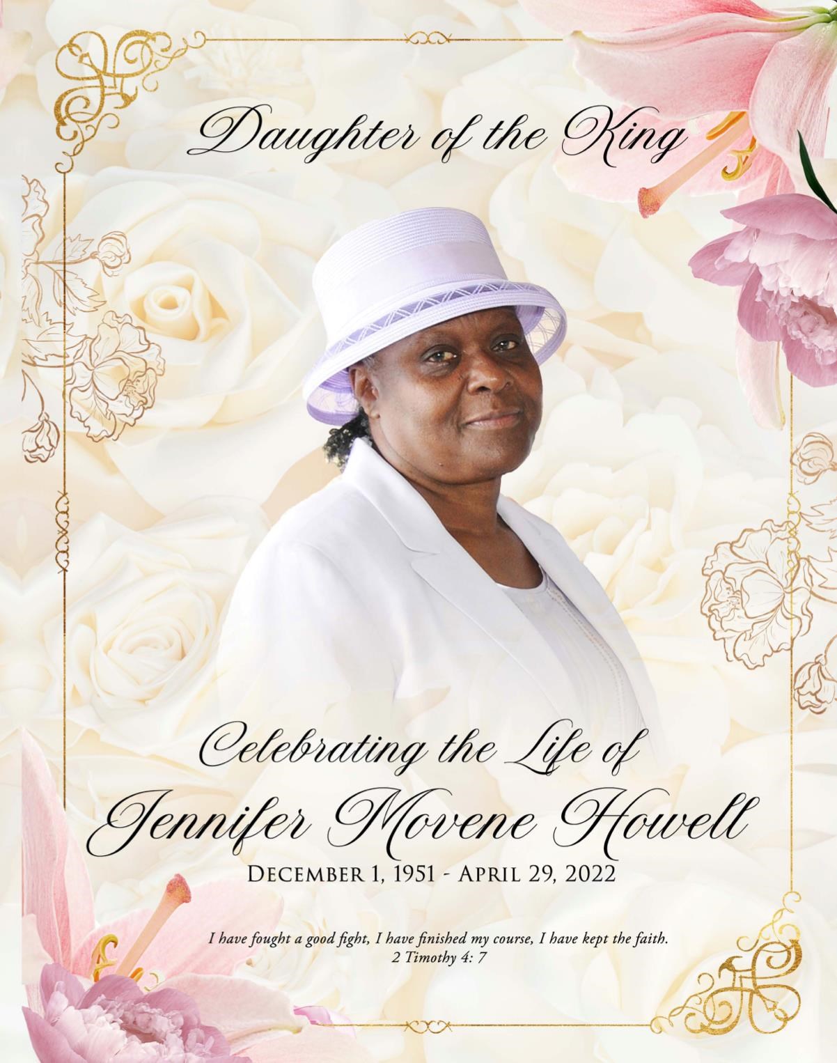 Obituary of Jennifer Movene Howell