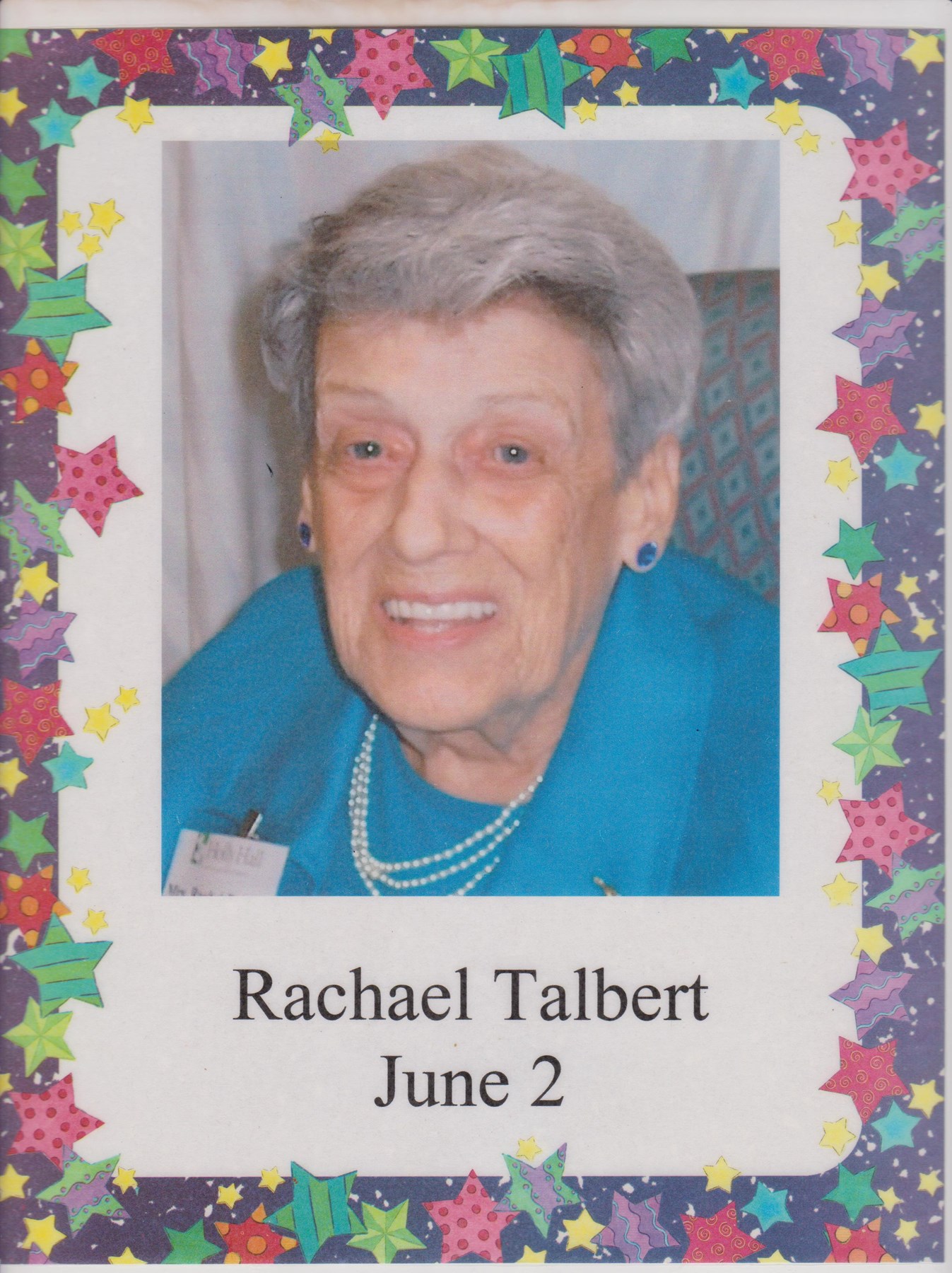 Obituary of Rachael Marie Talbert