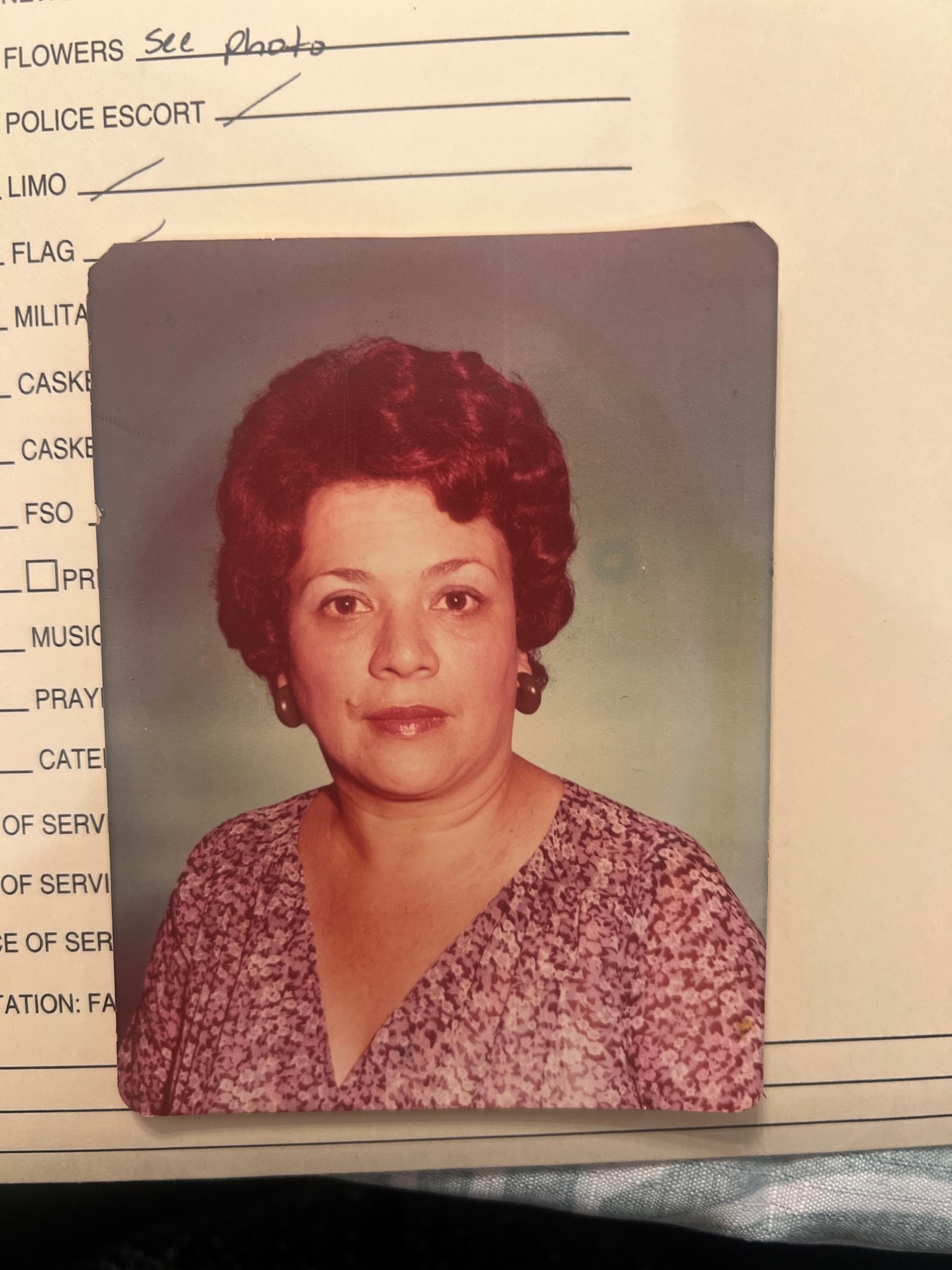 Obituary of Esther Maria Cornejo