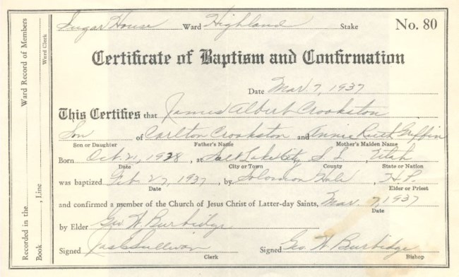 James Crookston Obituary Millcreek Ut