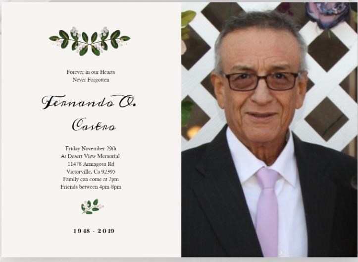 Obituary of Fernando Osuna Castro