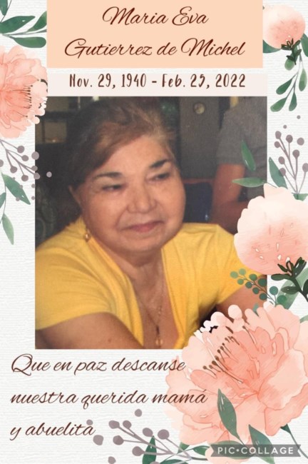 Obituary of Maria Eva Michel Gutierrez