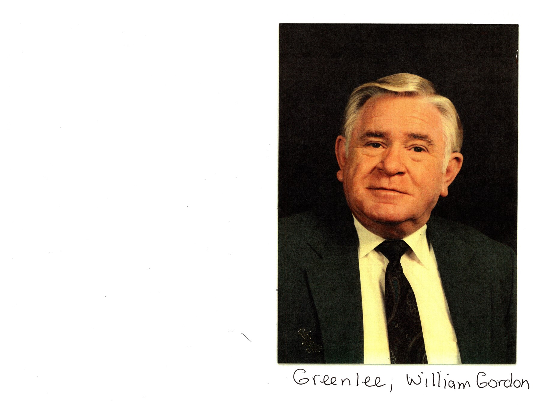 Obituary of William Gordon Greenlee