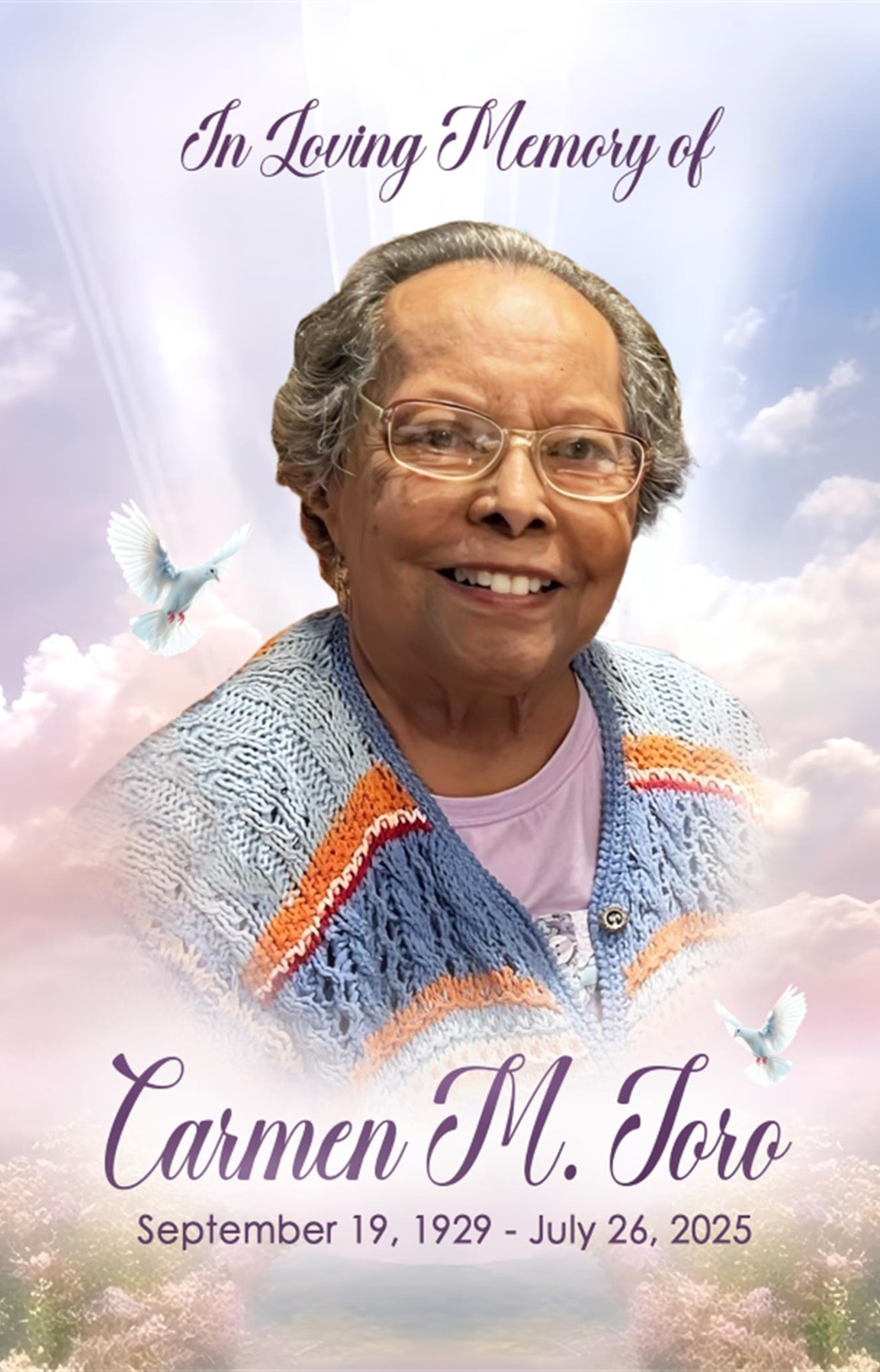 Avis de décès de Carmen M Toro