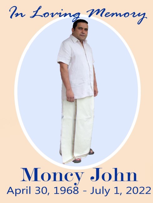 Obituary of Moncy John