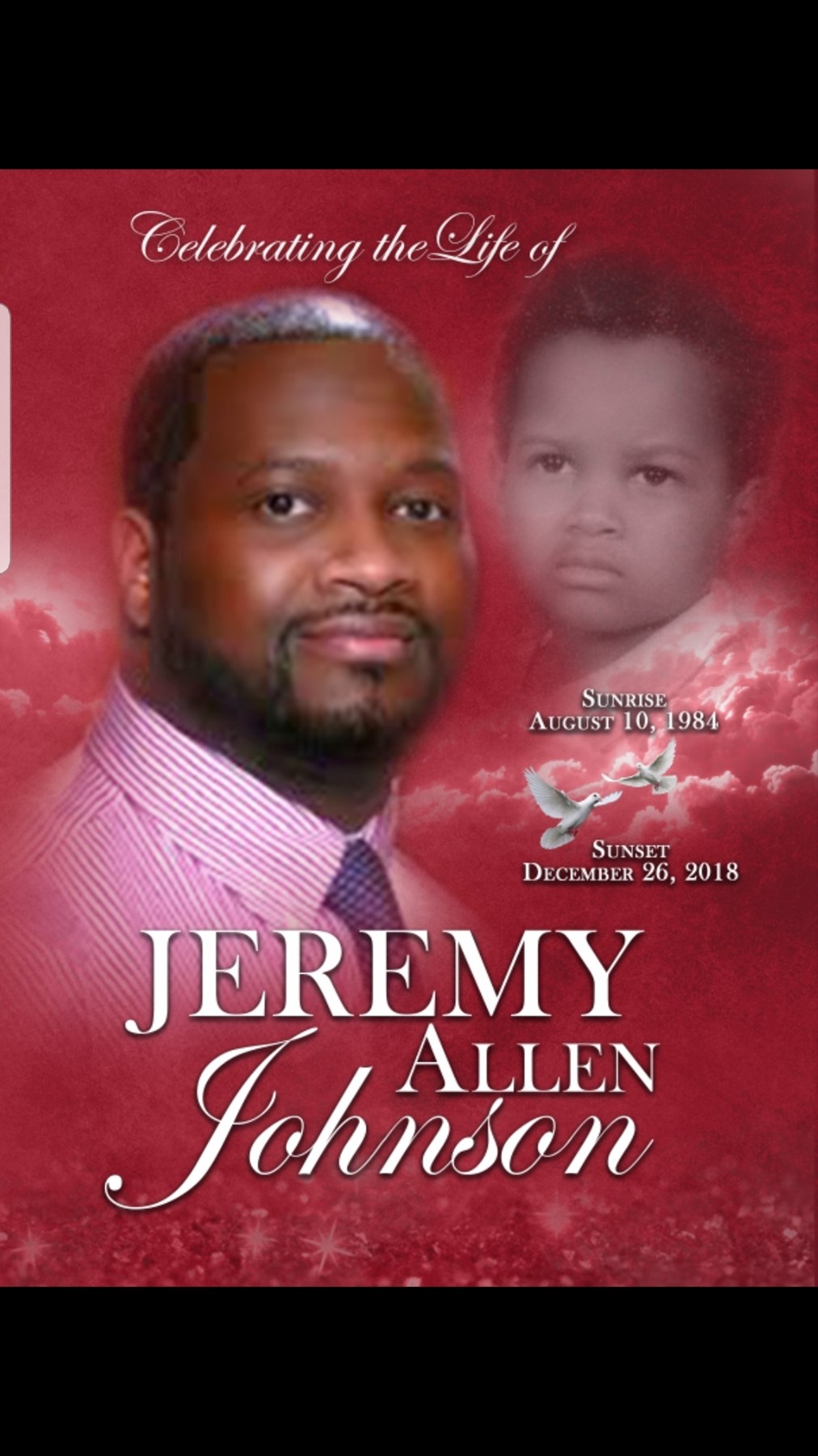 Avis de décès de Mr. Jeremy Allen Johnson
