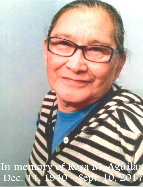 Obituary of Rosa M. Salvador De Aguilar