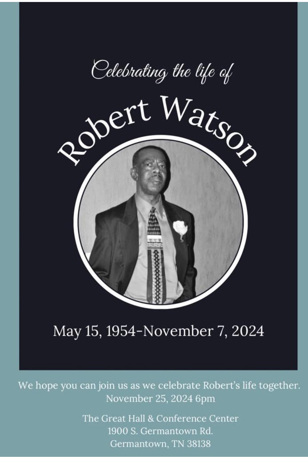 Obituary of Mr. Robert Lee Watson