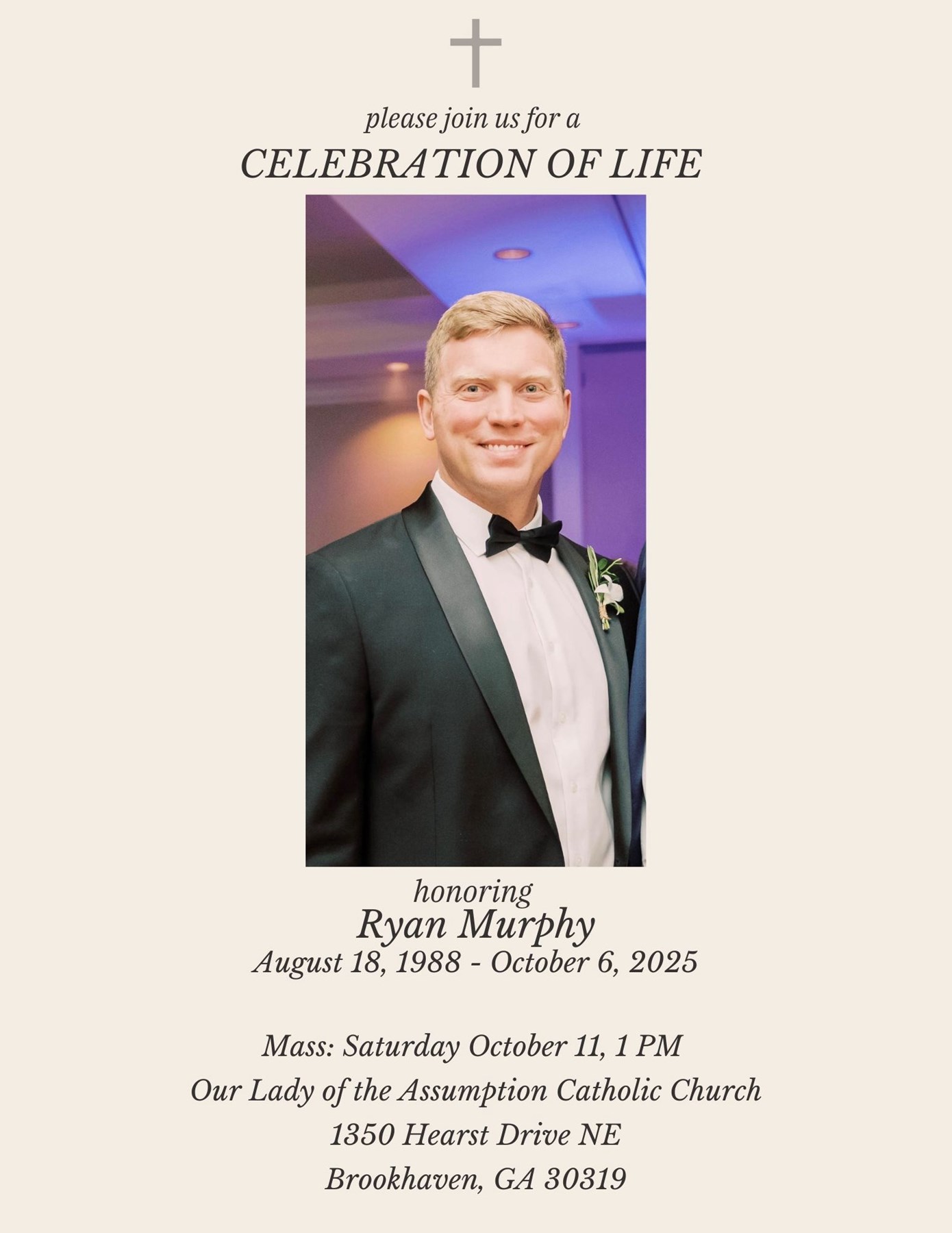 Obituario de Ryan Patrick Murphy