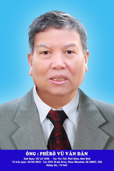 Obituary of Phero - Vu Van Dan
