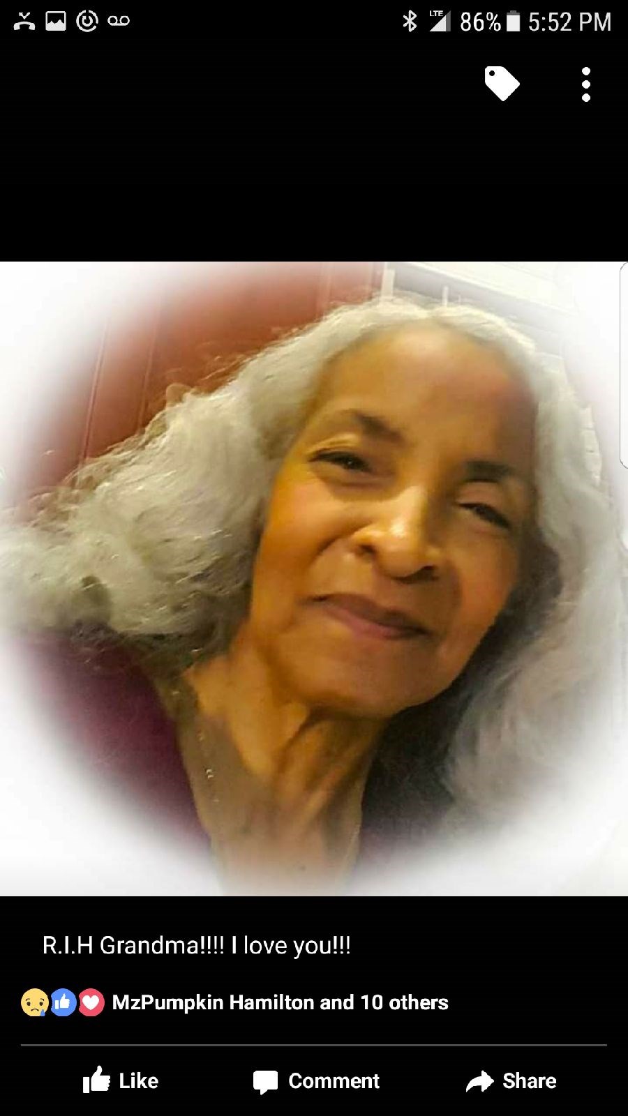 Avis de décès de Levina Jane Hawkins