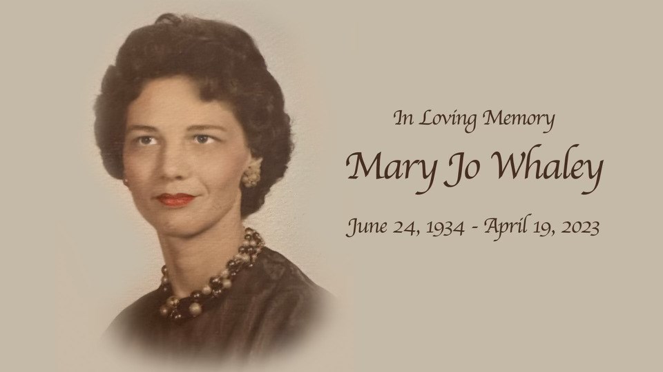 Obituary of Mary Jo. Whaley