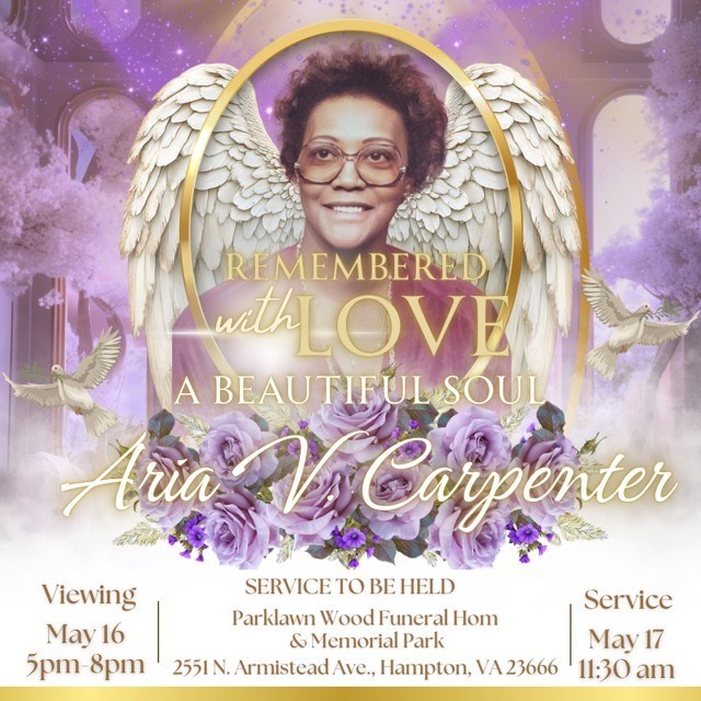 Obituary of Aria Virginia Carpenter