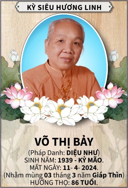 Obituary of Bay Thi Vo
