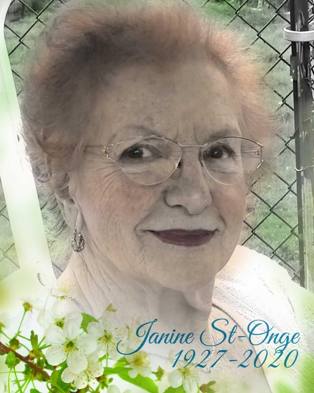 Janine Mailloux (née StOnge) Obituary Longueuil, QC