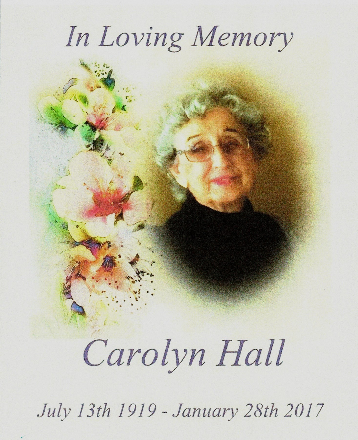 Obituary of Carolyn Louise Landmeier Hall