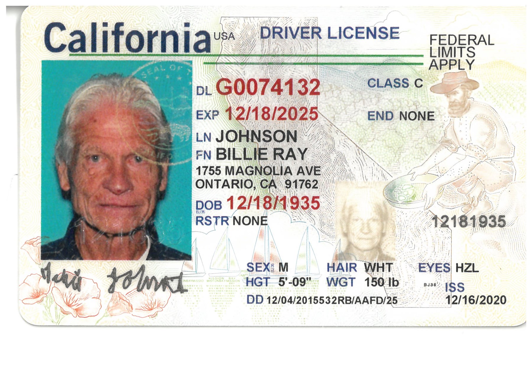 Avis de décès de Billy Ray Johnson Sr.