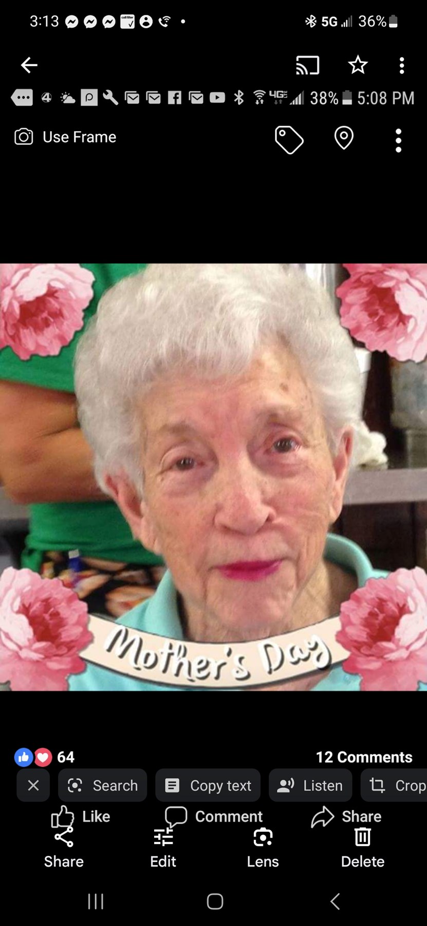 Obituary of Sarah Elizabeth Masters