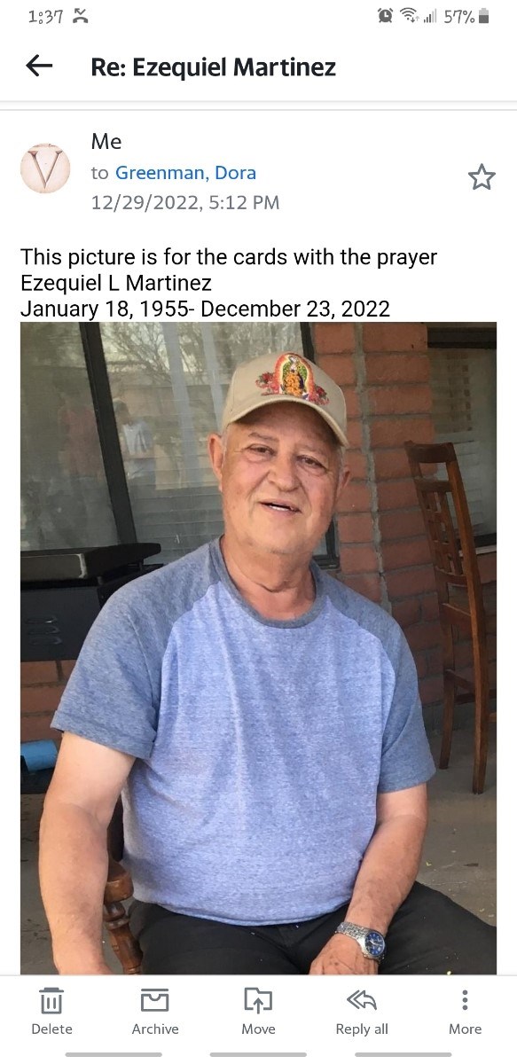 Obituary of Ezequiel Lopez Martinez