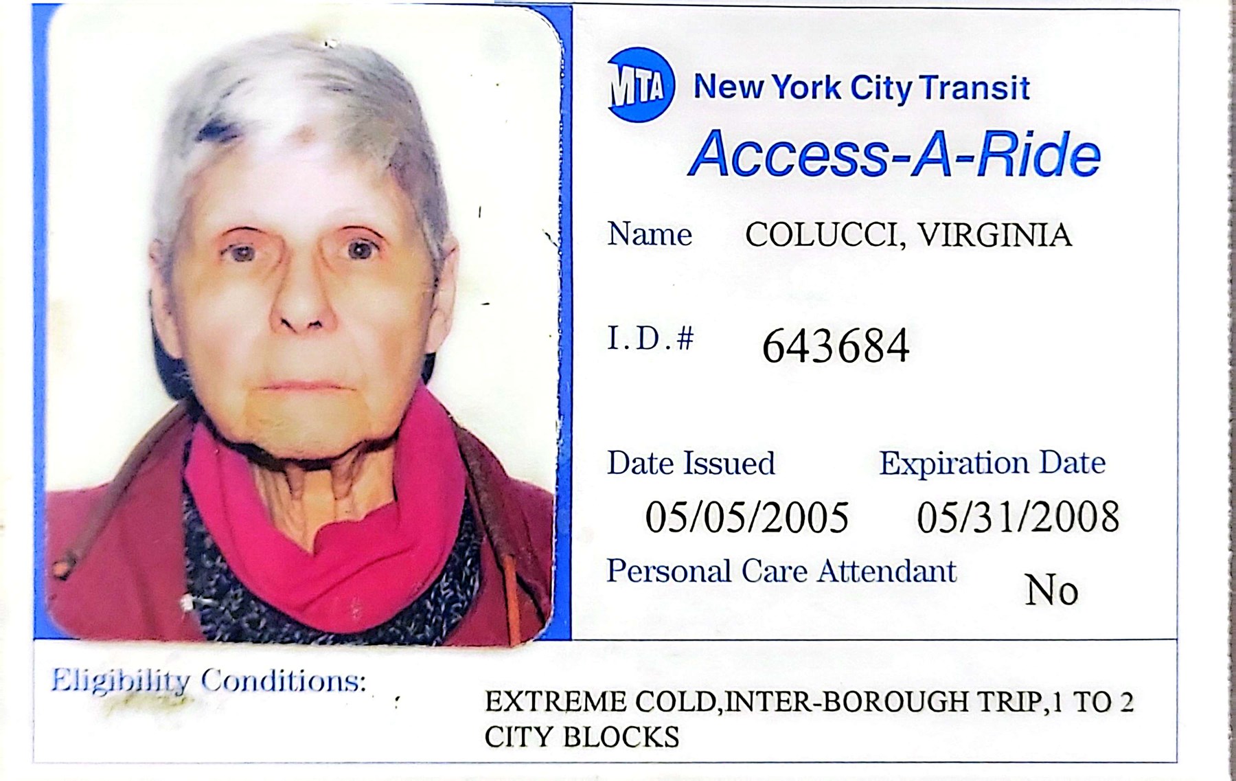 Obituary of Virginia Colucci