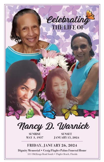 Obituary of Nancy D. Warnick