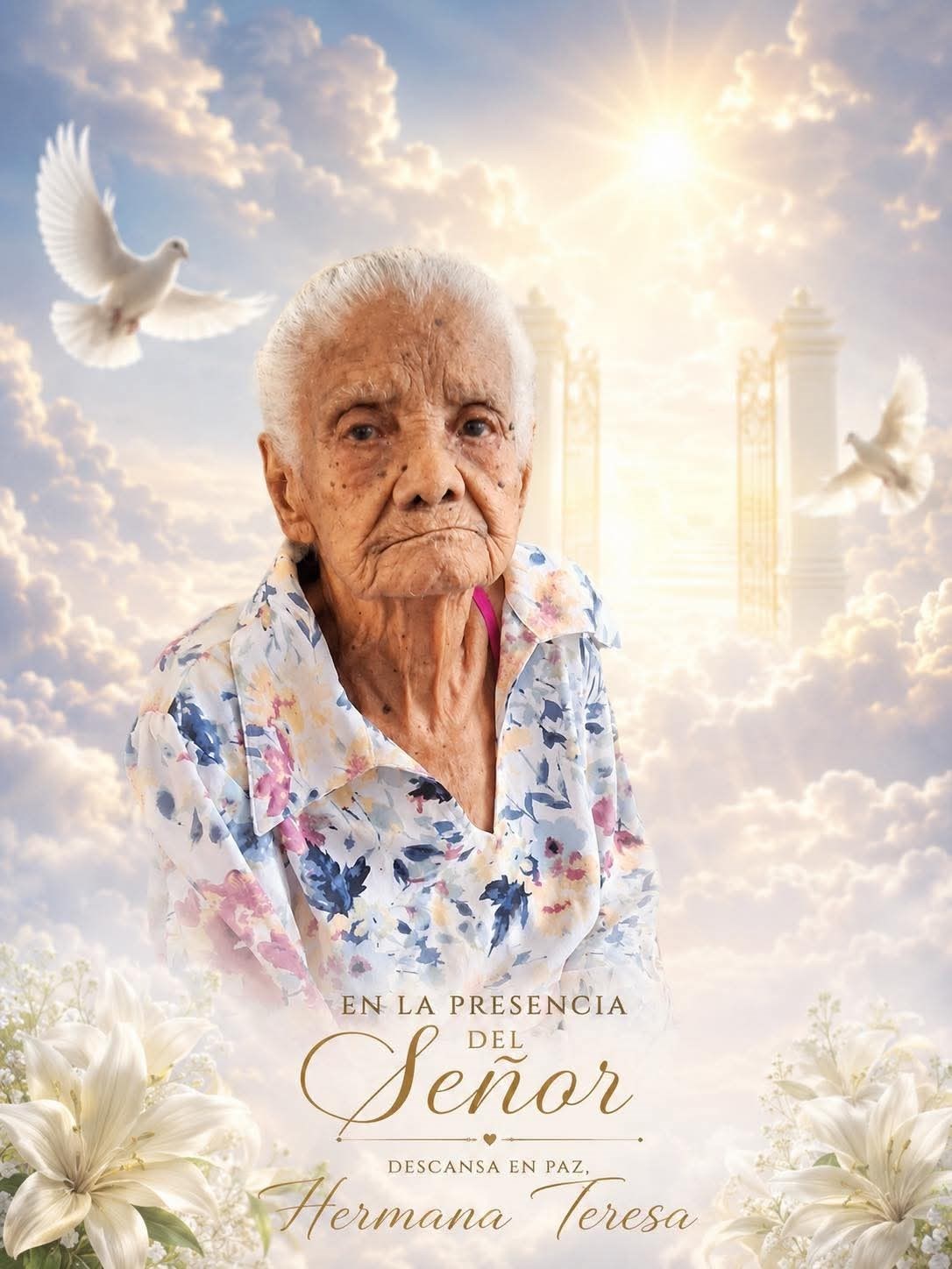Obituario de Teresa Rosa Crúz