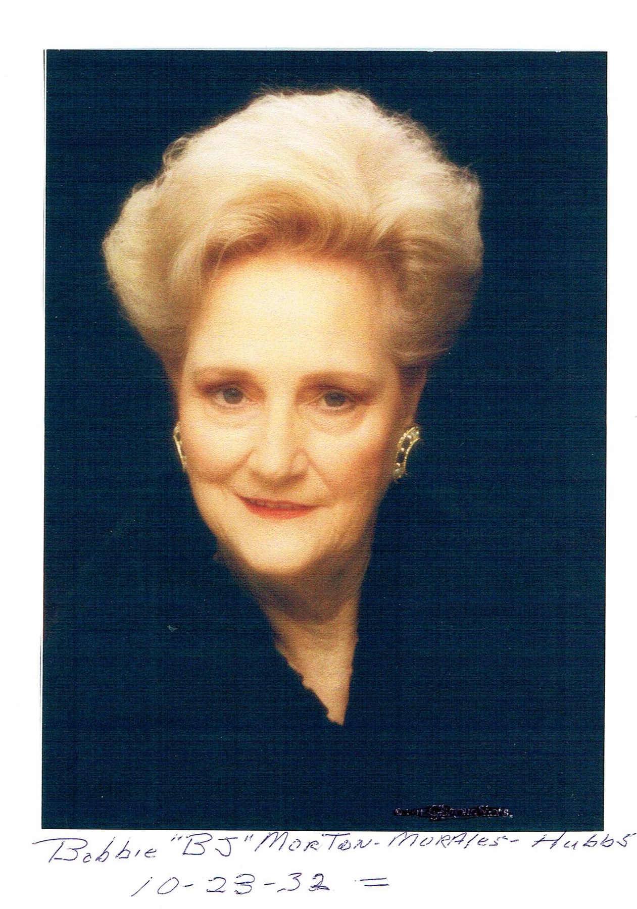 Obituary of Bobbie "Bj" Jean Hubbs