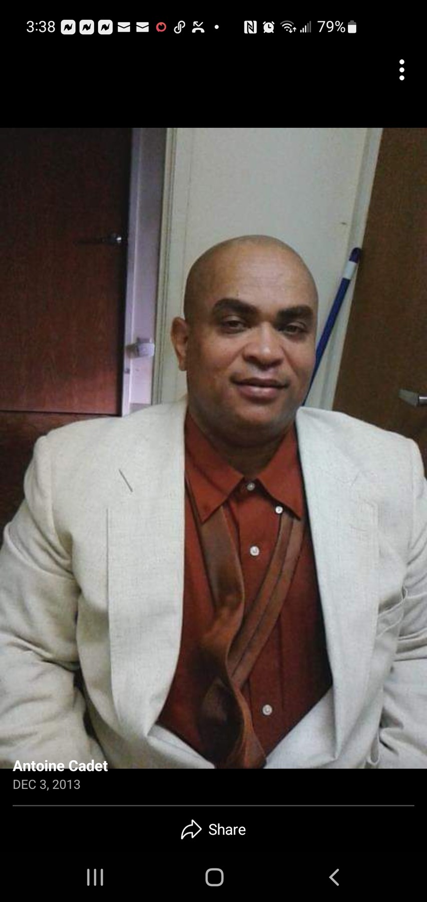 Obituary of Antoine Cadet