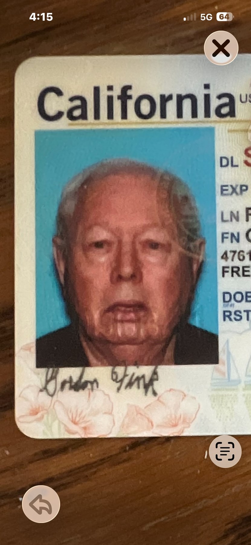 Obituary of Gordon Elmer Fink
