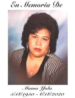 Obituary of "Mama Yola" Yolanda Juarez
