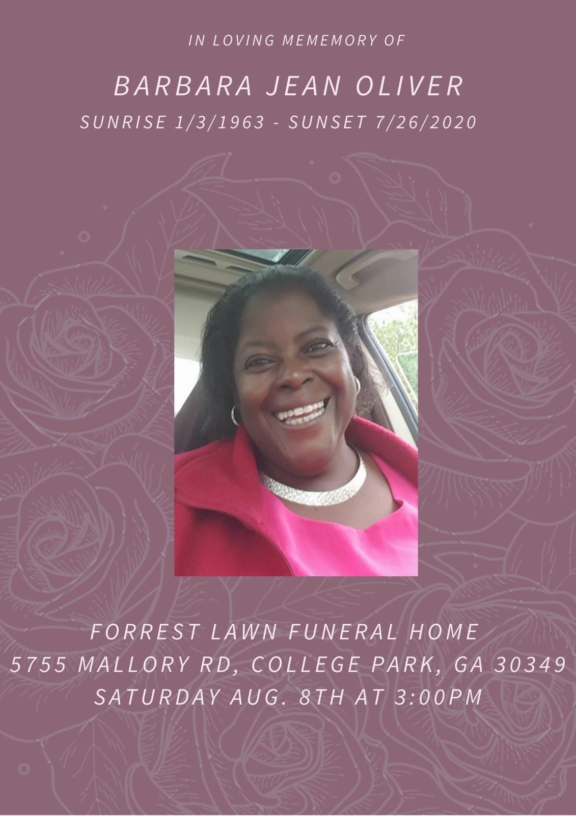 Obituary of Barbara Jean Oliver