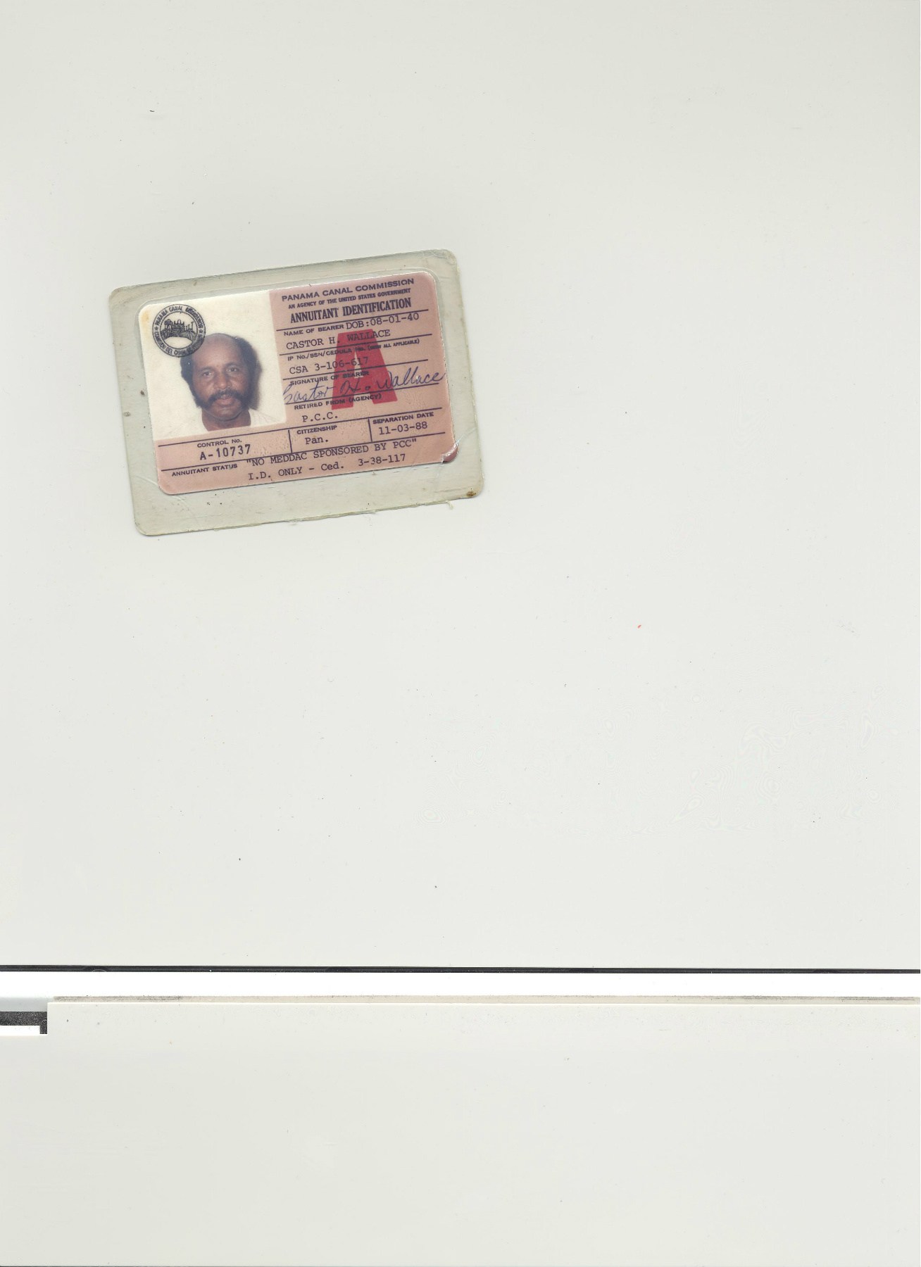 Obituary of Castor H Wallace