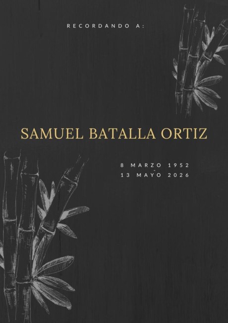 Obituario de Samuel Batalla Ortiz