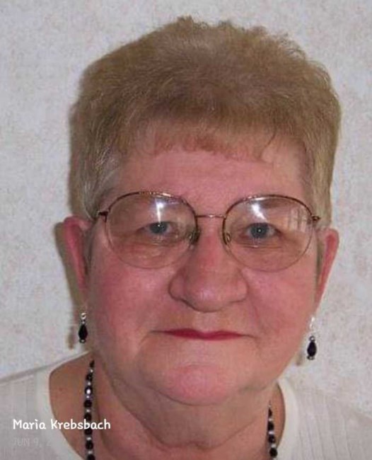 Obituary of Maria Krebsbach