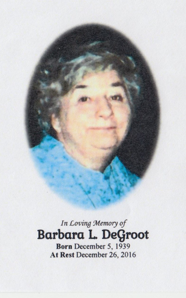 Obituary of Barbara L. Degroot
